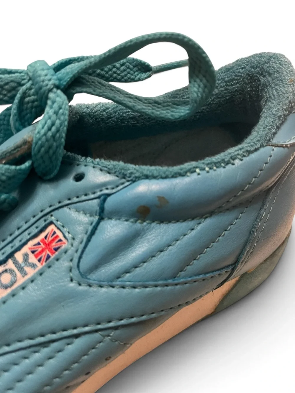 Reebok Vintage Princess Teal Leather Sneakers